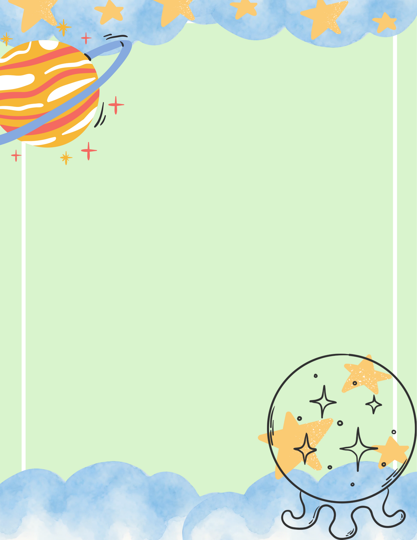 Kawaii Space Planner Bundle - Green