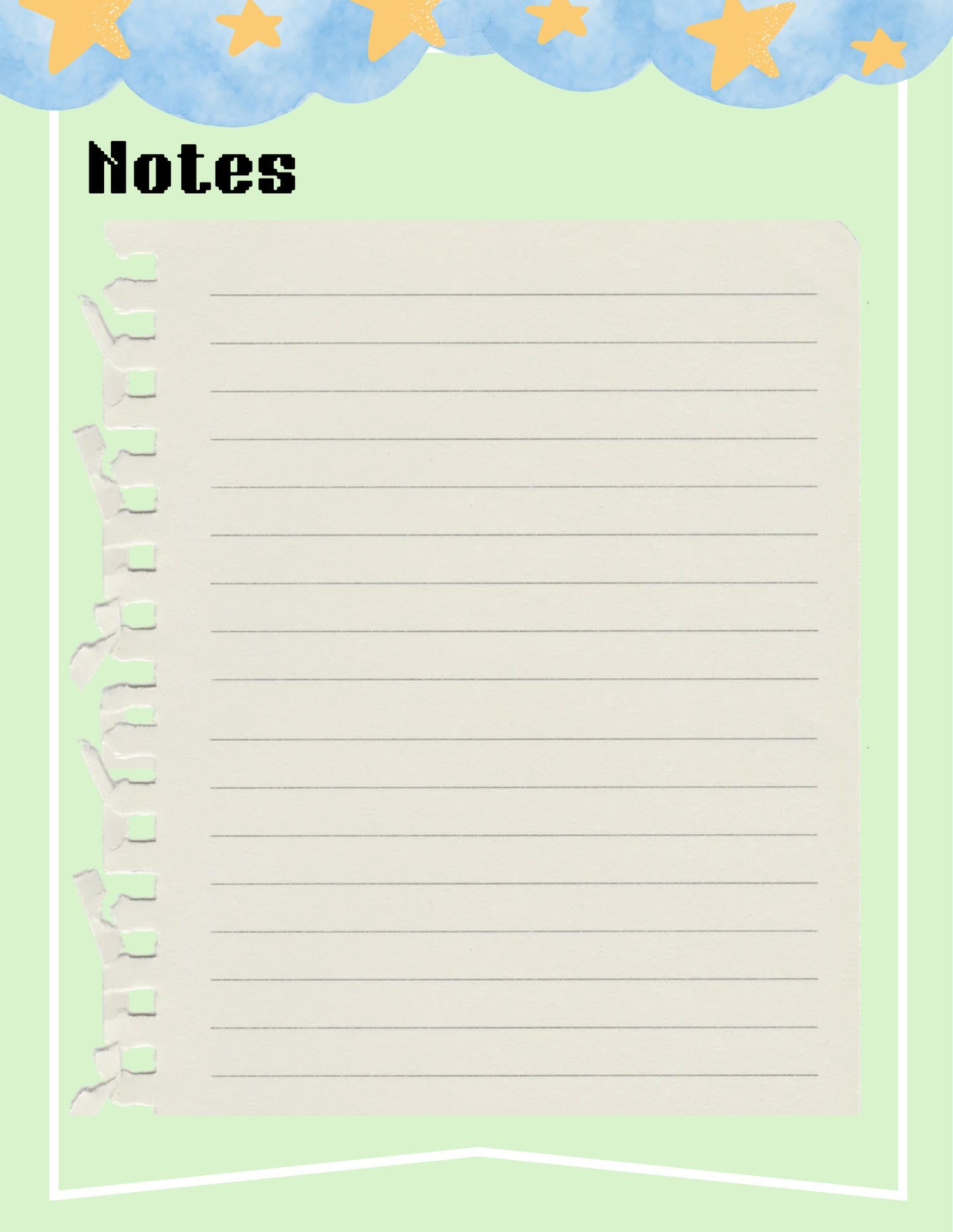 Kawaii Space Planner Bundle - Green