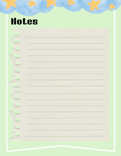 Kawaii Space Planner Bundle - Green