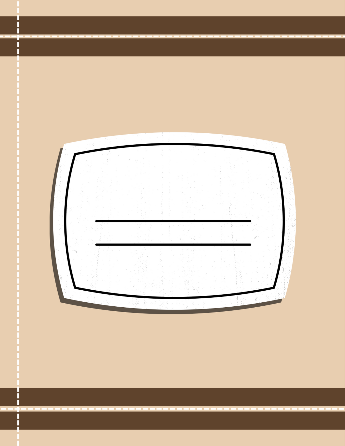Beige Minimalist Planner Cover