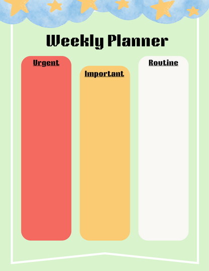 Kawaii Space Planner Bundle - Green