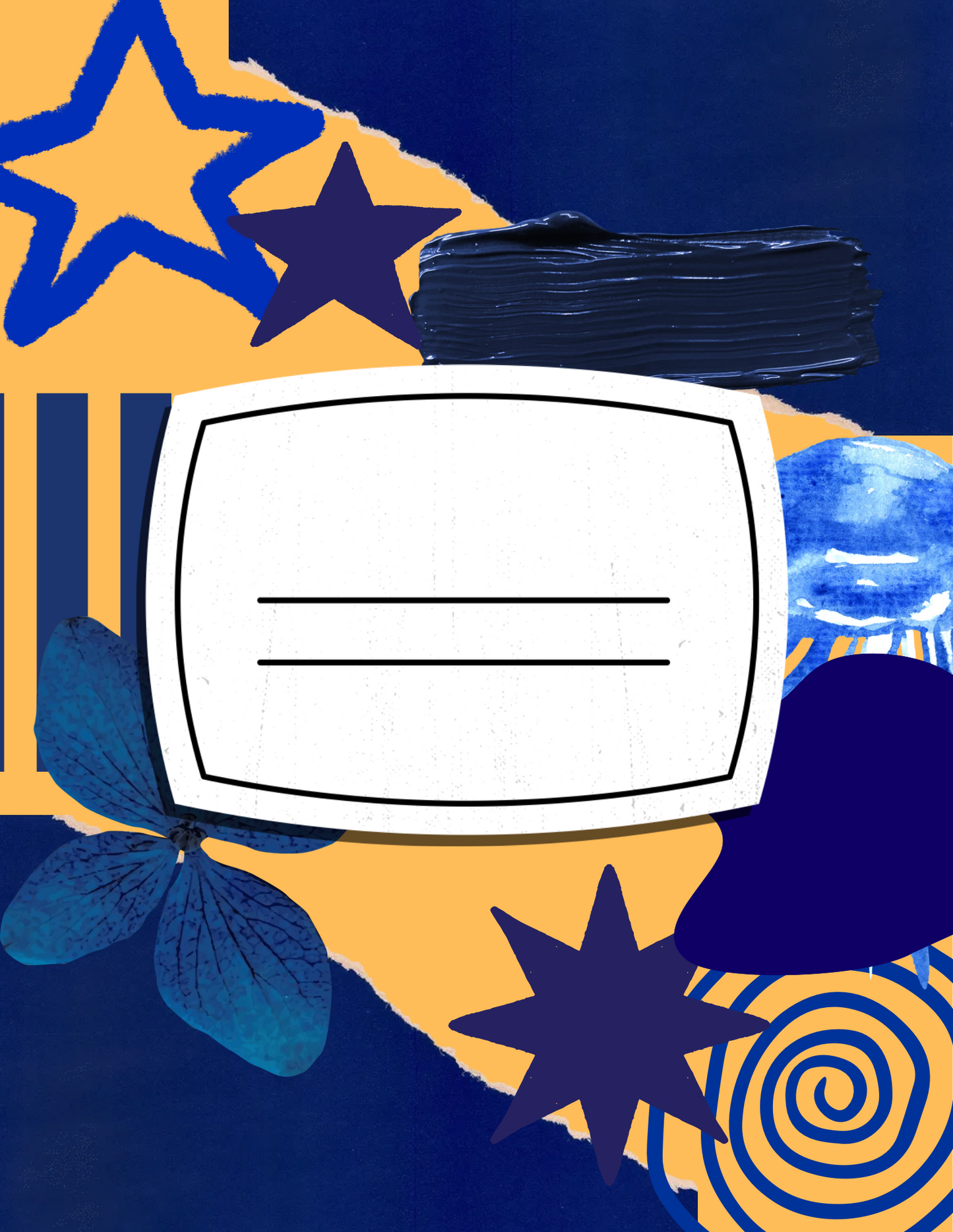 Navy & Gold Mash Cover