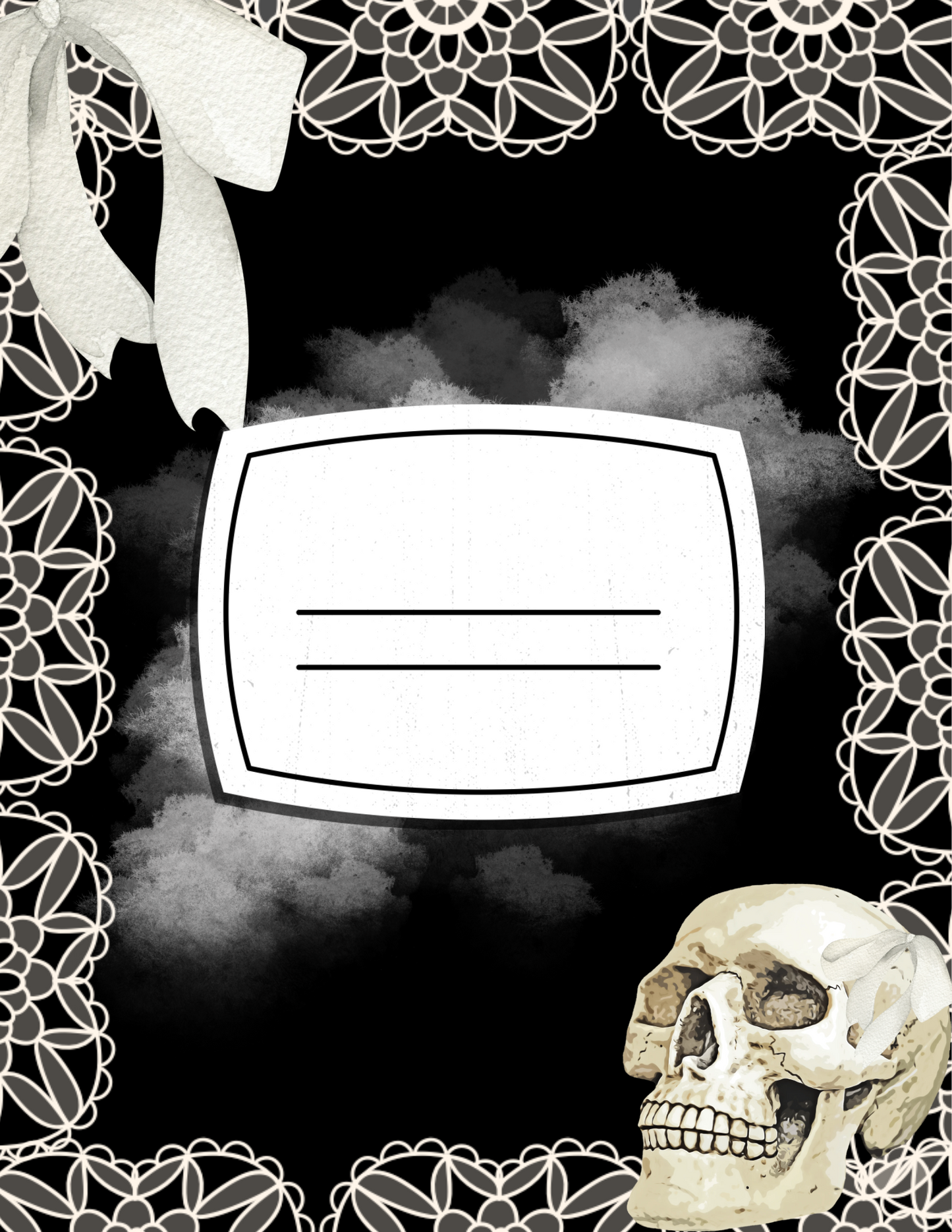 Dark Coquette Planner Cover