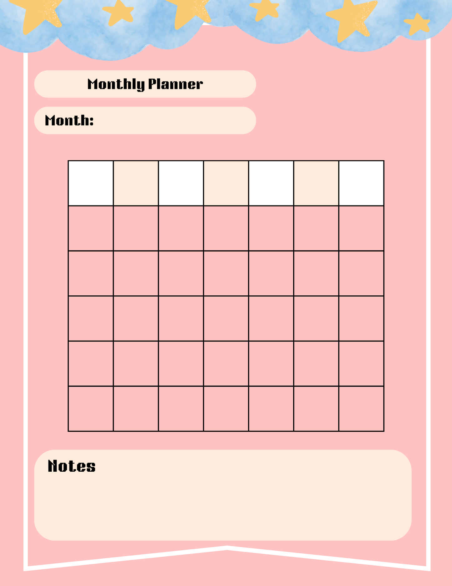 Kawaii Space Planner Bundle - Pink