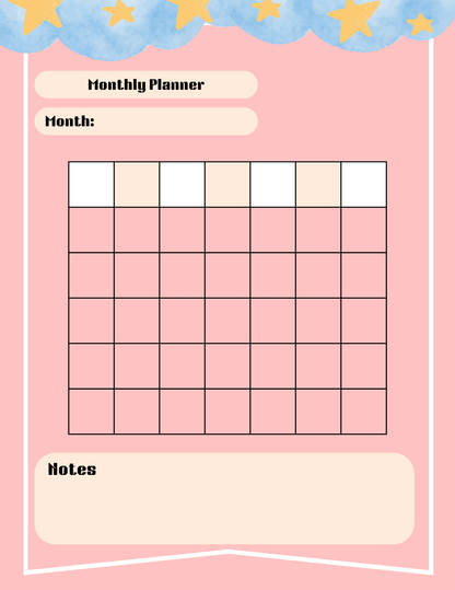 Kawaii Space Planner Bundle - Pink