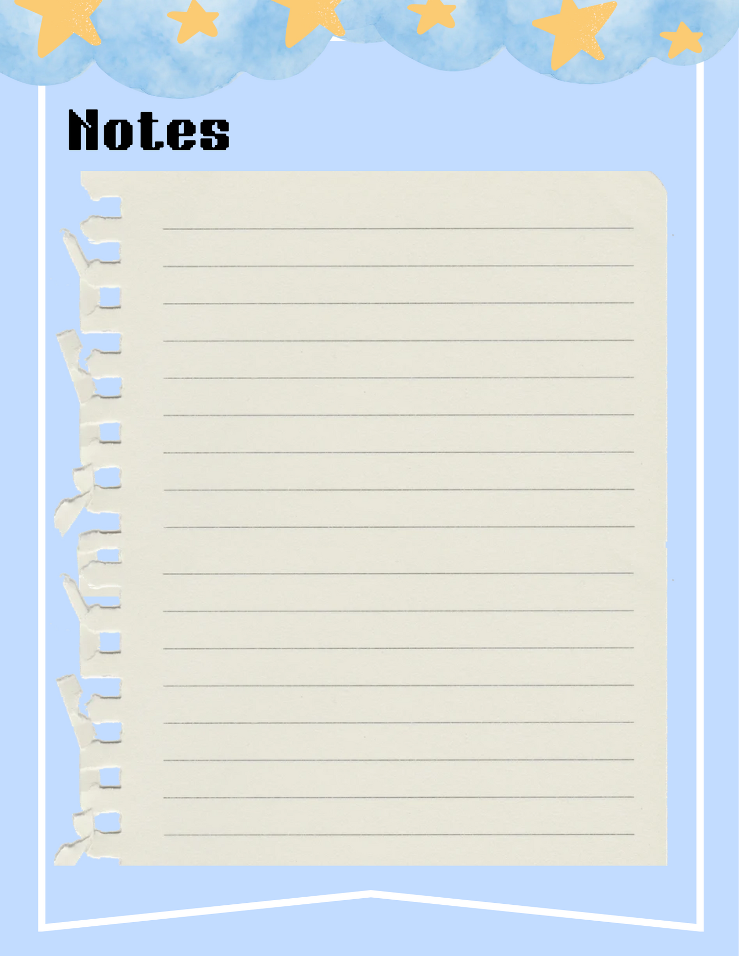 Kawaii Space Planner Bundle - Blue