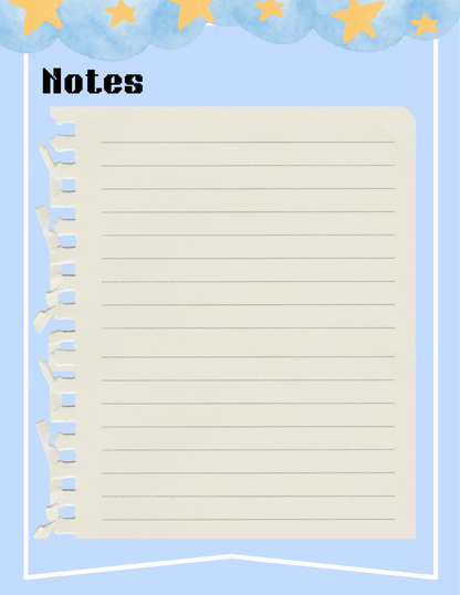 Kawaii Space Planner Bundle - Blue