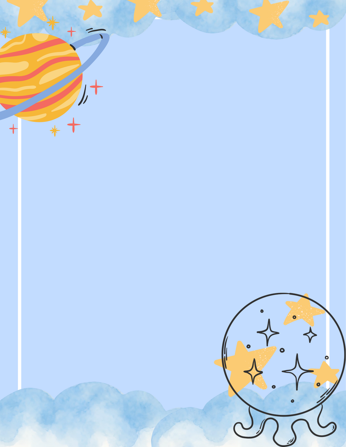 Kawaii Space Planner Bundle - Blue