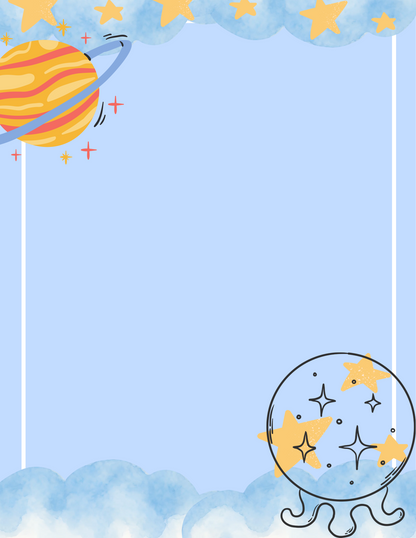 Kawaii Space Planner Bundle - Blue